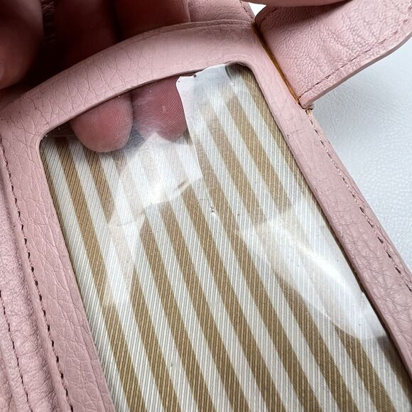 KATE SPADE Bifold Wallet Cobble Hill Blush Pink Pebbled Leather Clutch Preppy - Picture 7 of 9